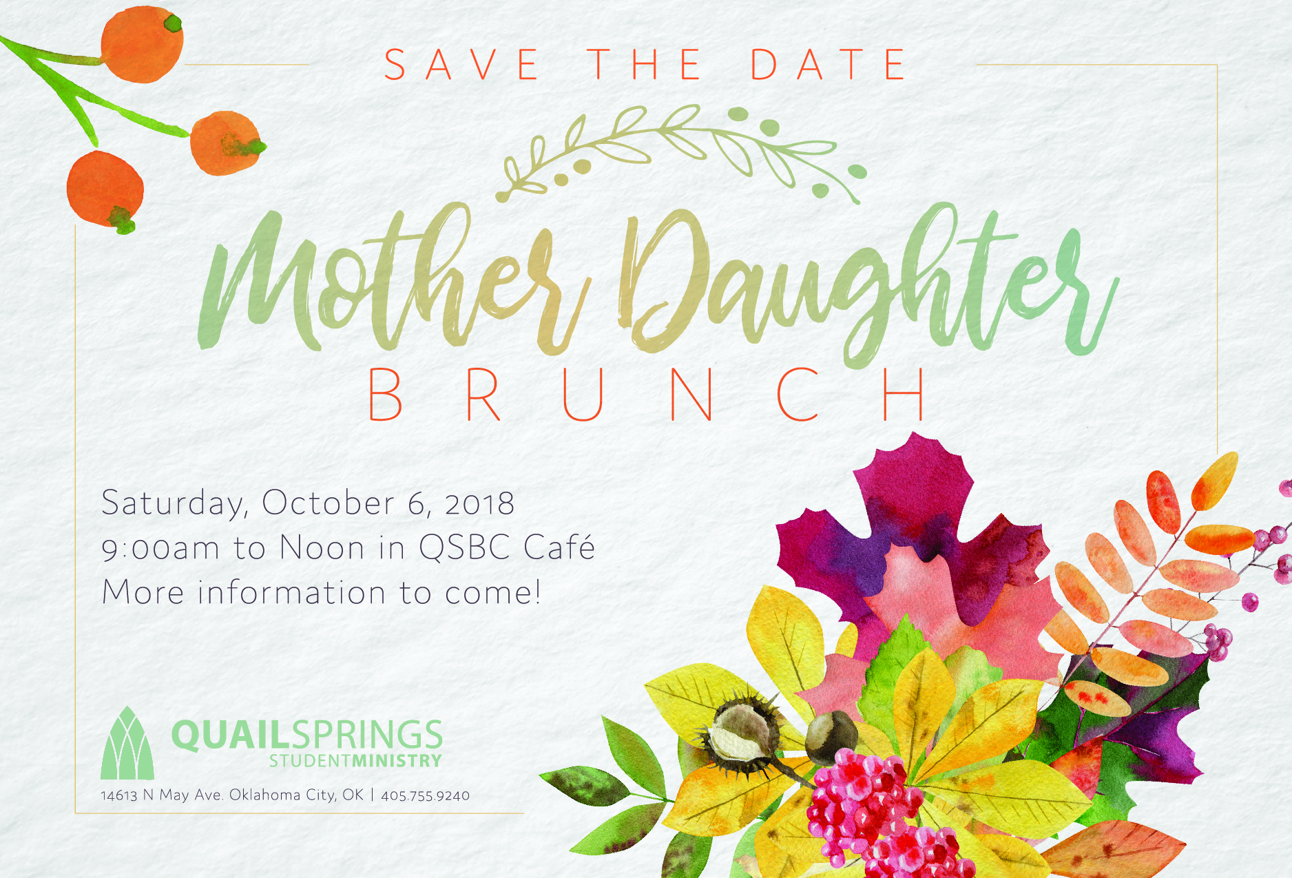 Mother Daughter Fall Brunch